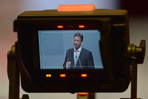 Landesvorsitzender Florian Pronold während seiner Rede (Foto: S. Prager)