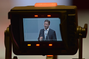 Landesvorsitzender Florian Pronold während seiner Rede