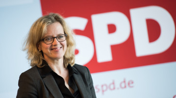 Natascha Kohnen auf Parteitag in Unterschleißheim