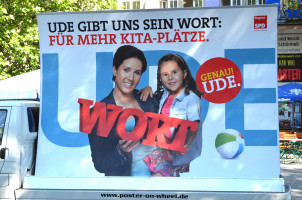 Präsentation der Großflächenplakate