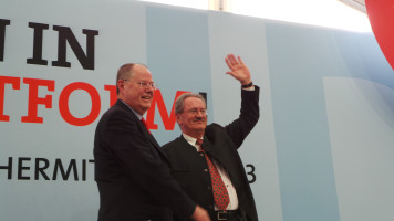 SPD-Kanzlerkandidat Peer Steinbrück und SPD-Spitzenkandidat Christian Ude