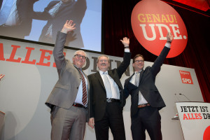 Frank-Walter Steinmeier, Christian Ude und Florian Pronold