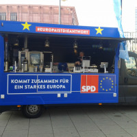 der Europa-Info-Truck der SPD