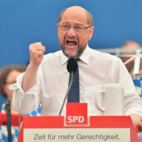 Martin Schulz auf dem Gillamoos