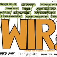 Plakatmotiv für das Musik-Open-Air unter dem Motto "WIR"