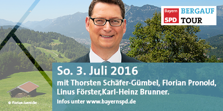 Bergauf-Tour mit Thorsten Schäfer-Gümbel
