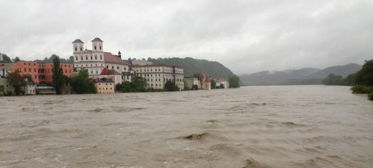 Hochwasserlage in Passau (Foto: Christian Flisek)